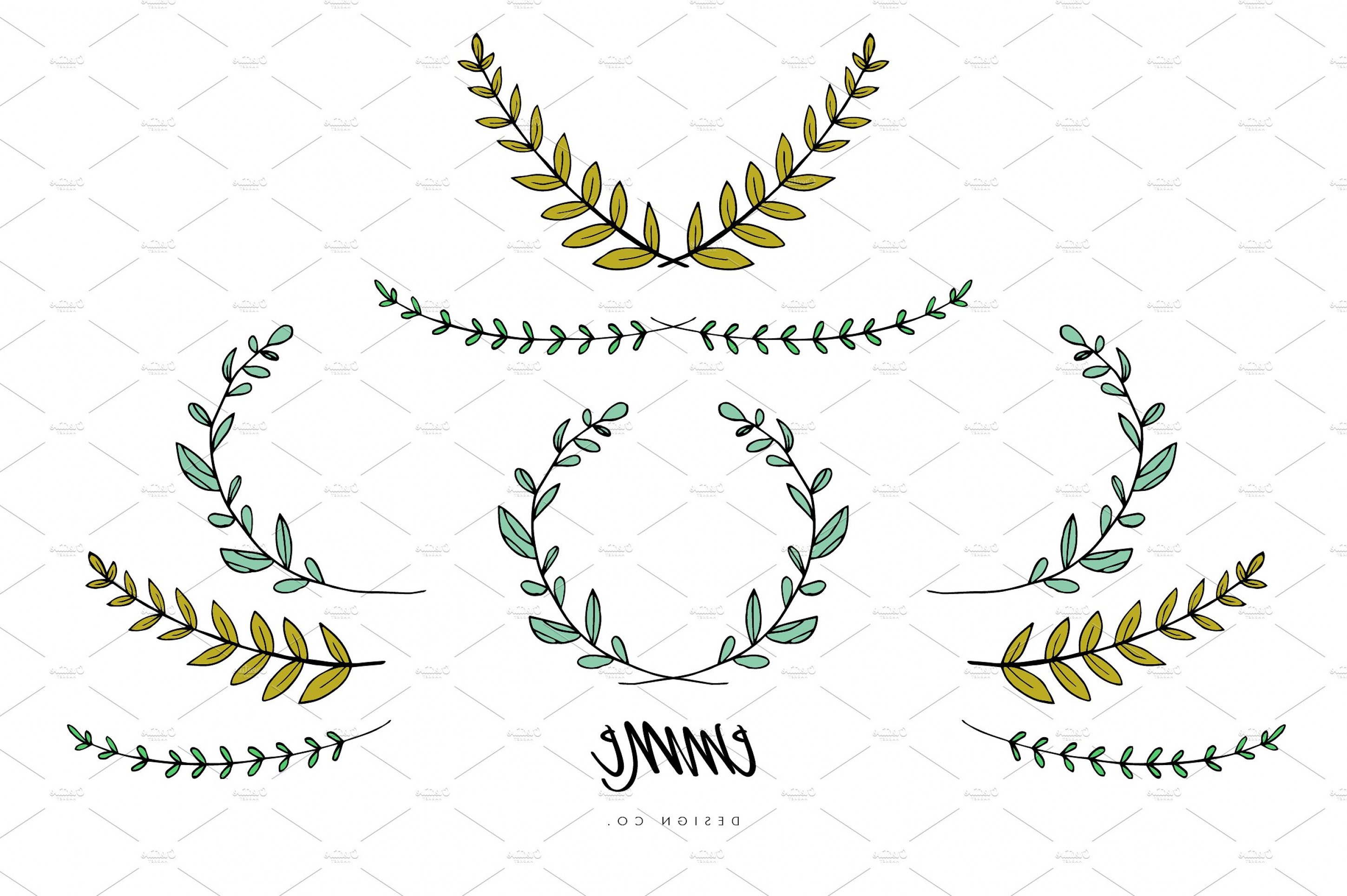 2899x1929 Hand Drawn Branches Leaves Vector Soidergi