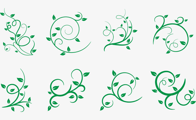650x400 Download Free Png Vector Illustration Swirly Vine Leaves, Vine