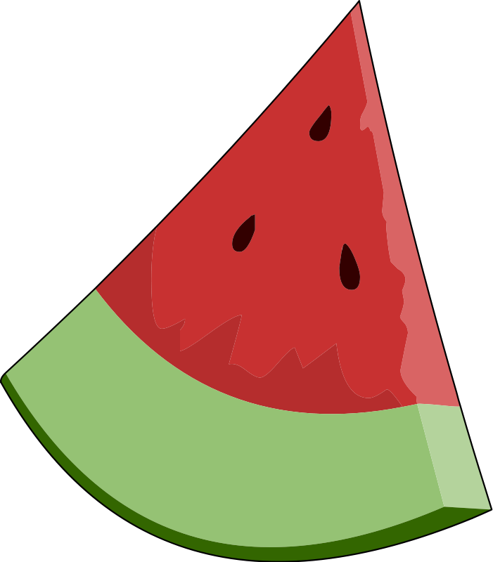 701x800 Watermelon Slice Wedge