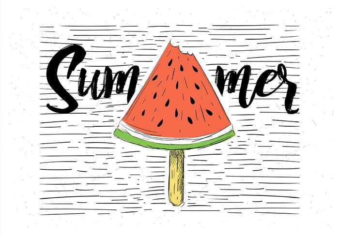 700x490 Free Hand Drawn Vector Watermelon Illustration