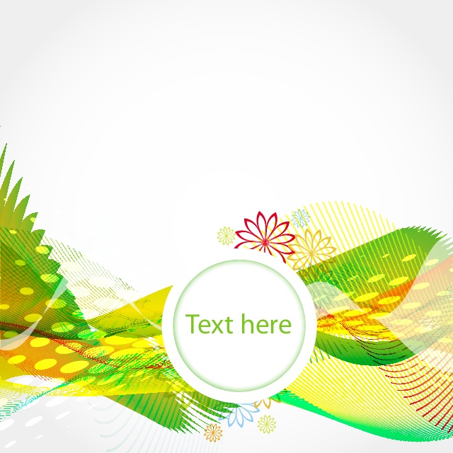 640x640 Green Vector Waves Background