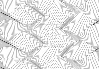 400x282 Black And White Wavy Lines Abstract Decoration Pattern Vector