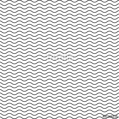 500x500 Black Seamless Wavy Line Pattern Stock Image And Royalty Free