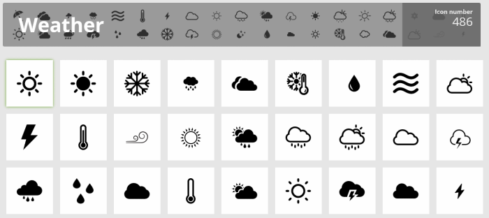 Free Vector Weather Icons