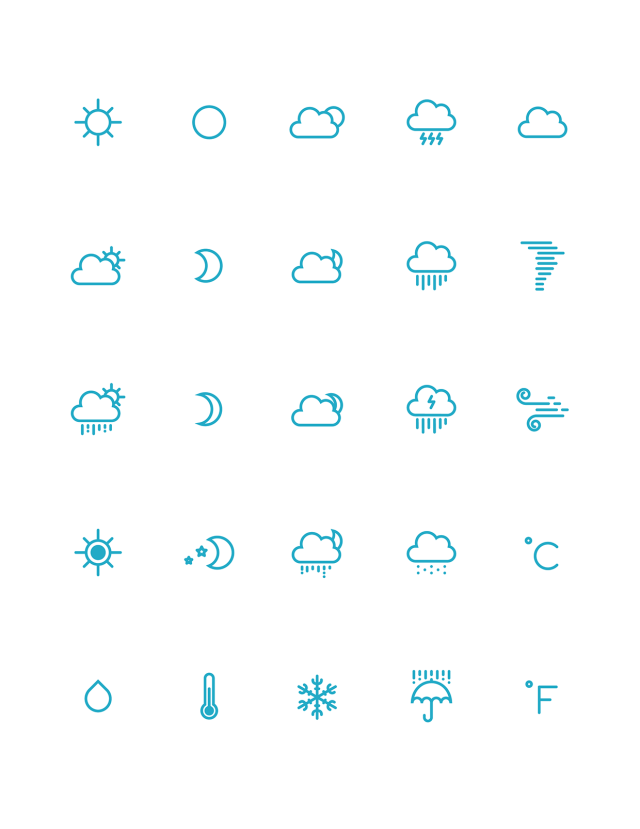 640x829 The Best Free Weather Vector Icon Sets Weather