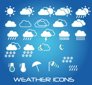 317x292 Weather Icons Mobile Application Vector Vector Clip Art