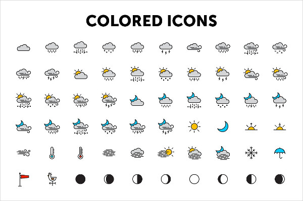 600x399 Weather Icons