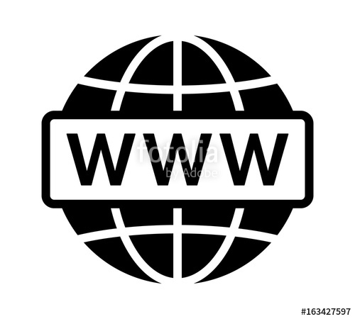 500x450 Visit Internet Online Or World Wide Web Flat Vector Icon
