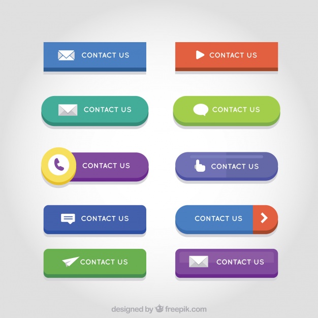 626x626 Set Of Colored Contact Web Buttons Vector Free Download