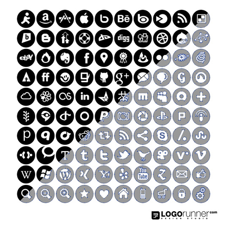460x460 Free Vector Social Media And Web Icons Logorunner Design