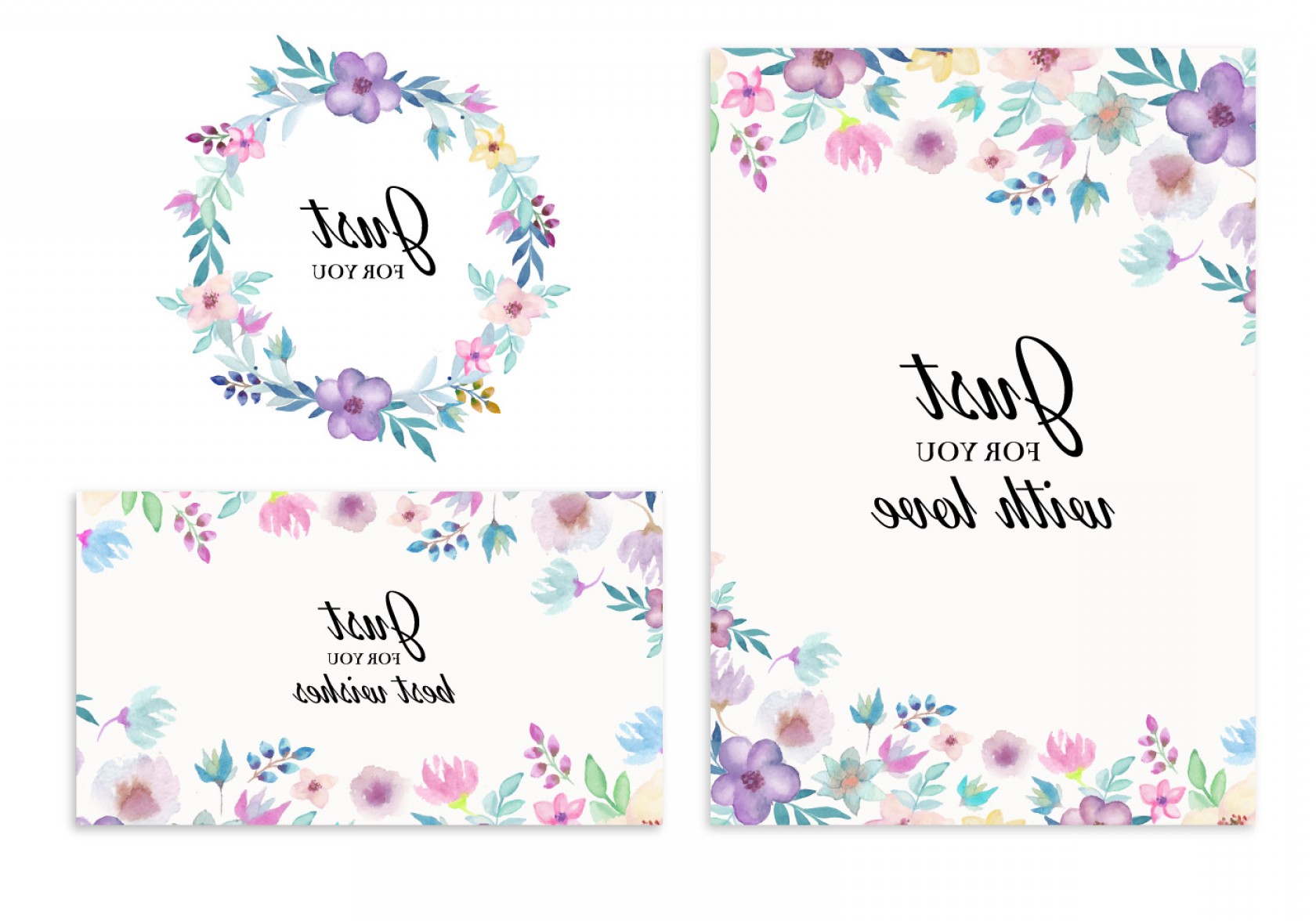 Free Vector Wedding Invitation With Watercolor Flowers Soidergi 1680x1176 Free Vector Wedding Invitation With Watercolor Flowers Soidergi