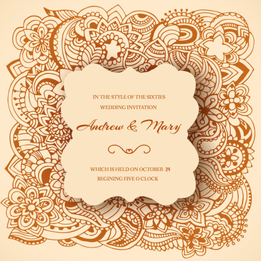 Vector Wedding Invitation Ornament Free Vector Download 368x368 Vector Wedding Invitation Ornament Free Vector Download