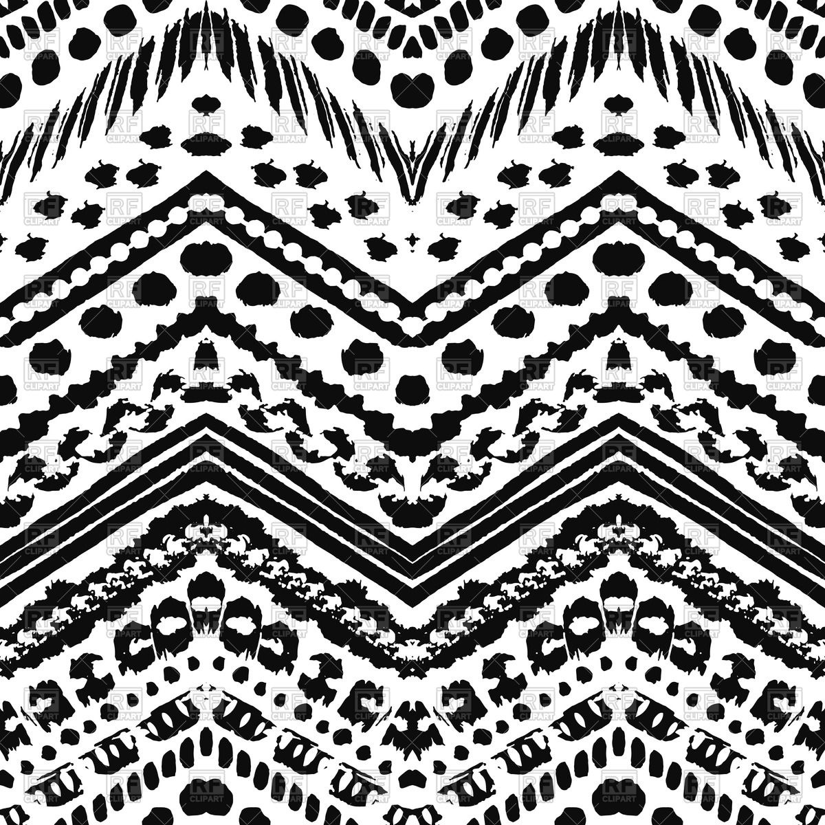 1200x1200 Hand Drawn Seamless Zig Zag Pattern Vector Image Of Backgrounds