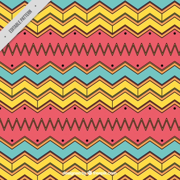 626x626 Zig Zag Pattern In Boho Design Vector Free Download