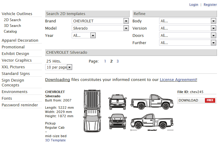 730x480 Free Vehicle Templates And Huge Artwork Library