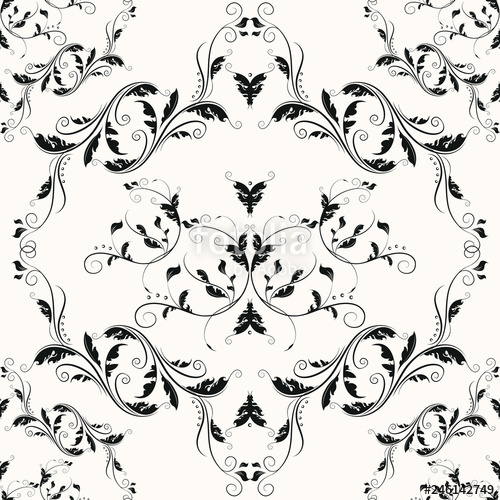 500x500 Luxury Fabric Romantic Texture Elegant Curly Baroque Design