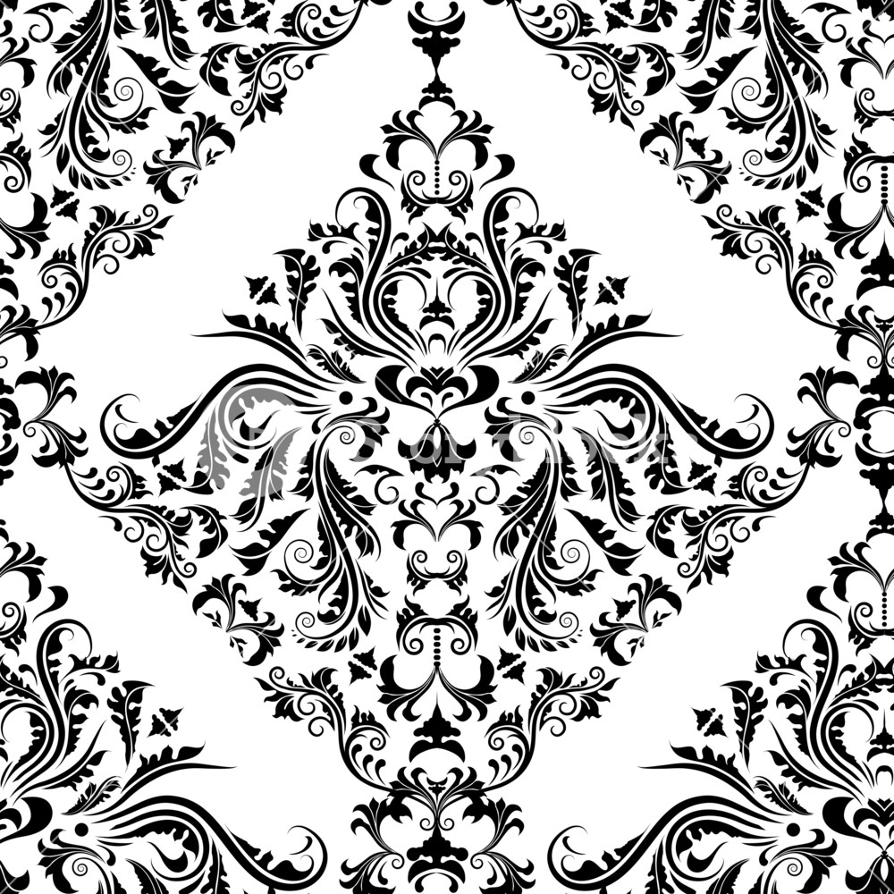 1000x1000 Vector Victorian Seamless Pattern Royalty Free Stock Image