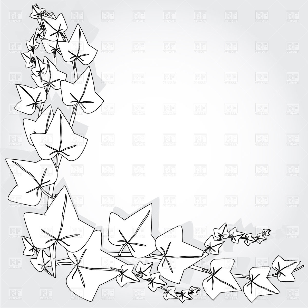 Corner With Simple Vine Vector Image Of Plants And Animals 1200x1200 Corner With Simple Vine Vector Image Of Plants And Animals