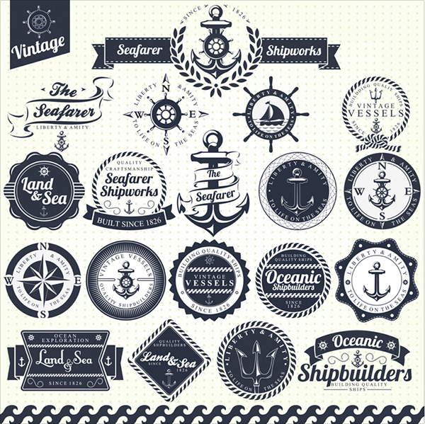 600x599 Free Vintage Nautical Vectors Creative Beacon