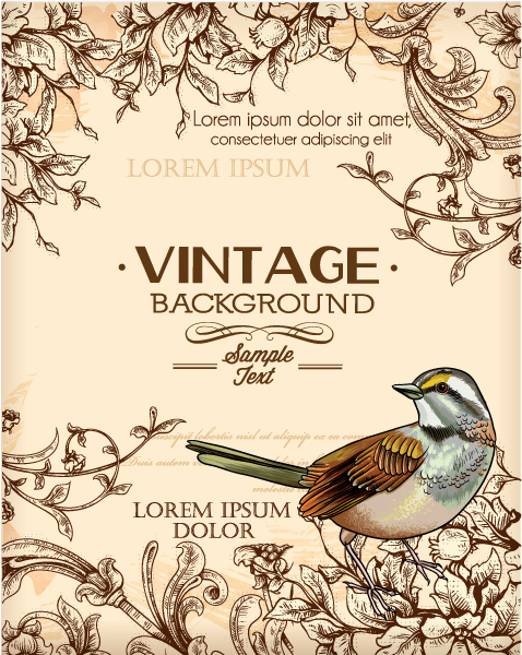 478x600 Huge Collection Of Vintage Background Vector Free Download