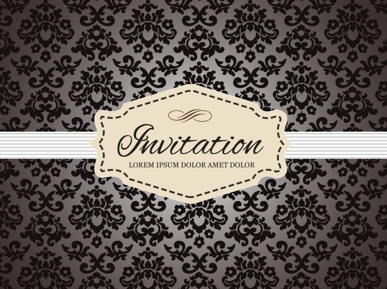 1312x980 Free Vintage Invitation Card Vector Vector Art Graphics