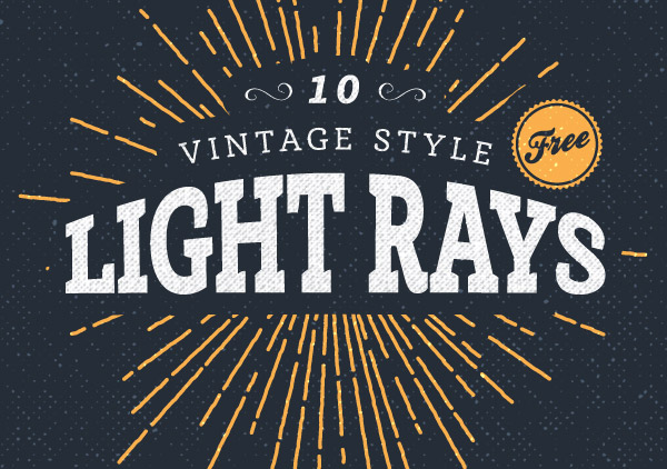 Free Vintage Style Illustrated Light Ray Vectors 600x422 Free Vintage Style Illustrated Light Ray Vectors