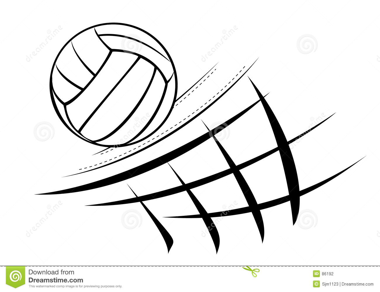 Free Volleyball Vector Art