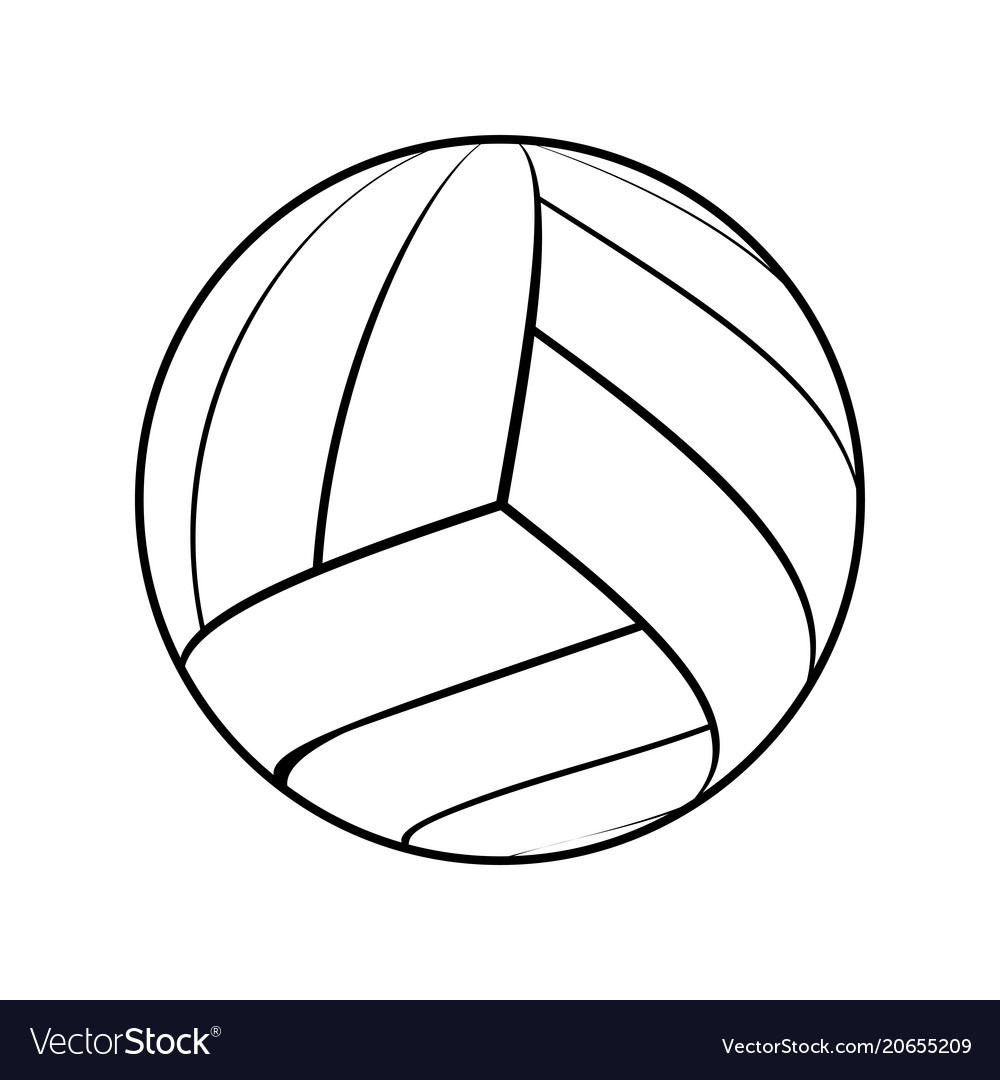 1000x1080 Volleyball Vector Free