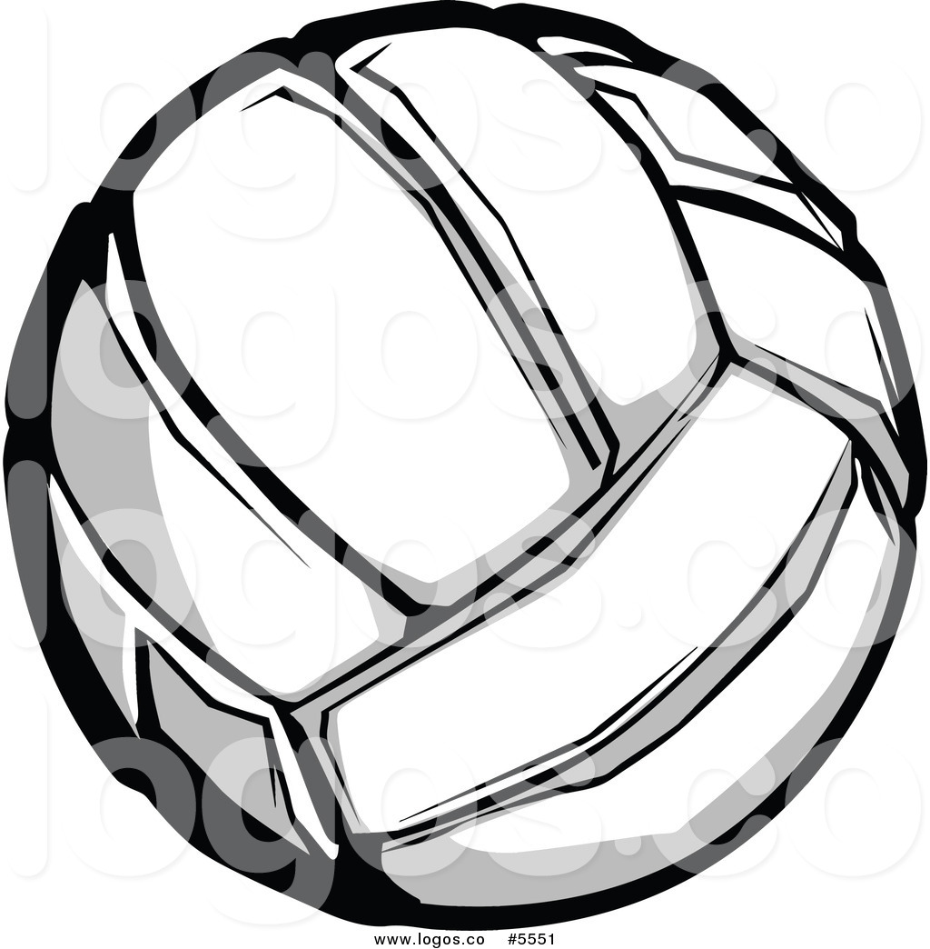 1024x1044 Royalty Free Vector Of A Logo Of A Volleyball