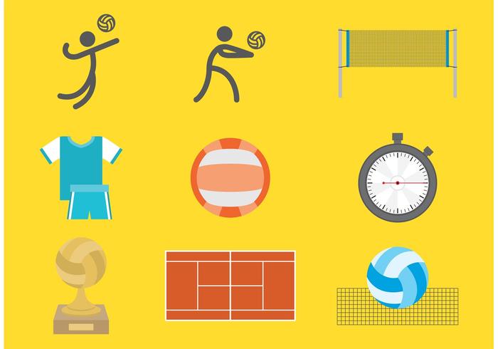 700x490 Volleyball Icon Vectors