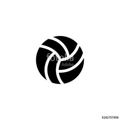 500x500 Volleyball Icon Vector Volleyball Vector Graphic Illustration