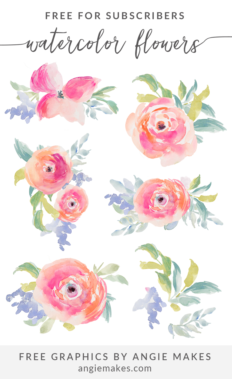 Free Watercolor Floral Vector