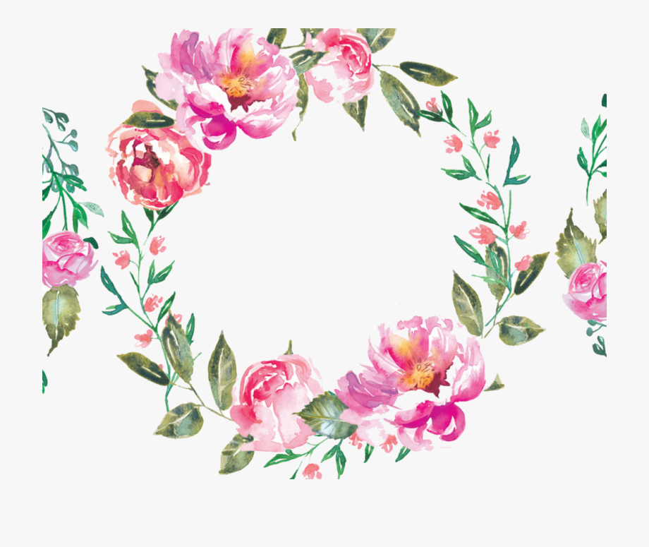 920x775 Free Watercolor Floral Wreath Download Vector, Clipart