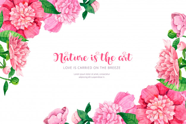 626x417 Watercolor Floral Background Free Vector