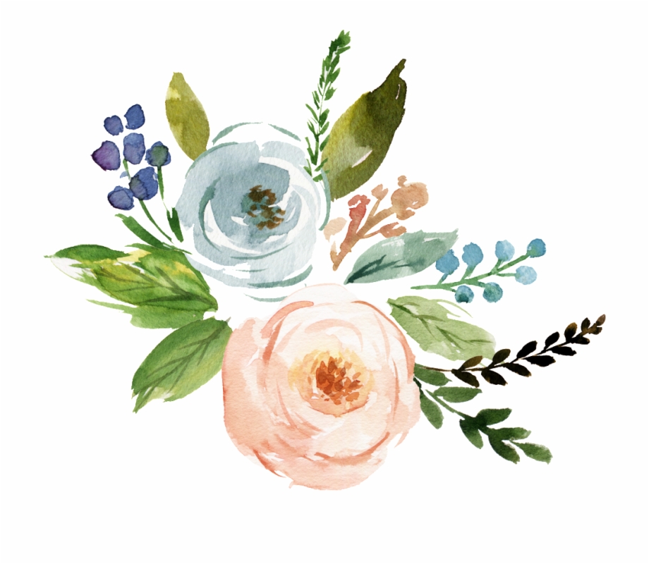 920x800 Fine Watercolor Flower Transparent