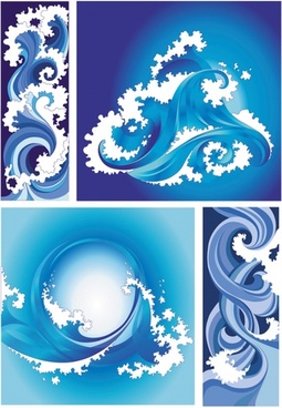 255x368 Wave Free Vector Download
