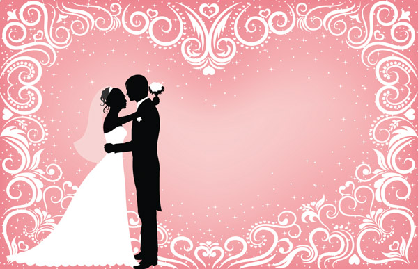 People Wedding Silhouette 600x387 People Wedding Silhouette