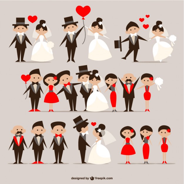 Wedding Couples Pack Vector Free Download 626x626 Wedding Couples Pack Vector Free Download