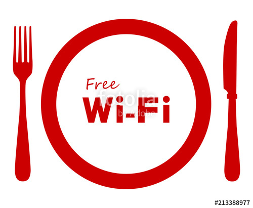 Free Wifi Zone In Restaurant Stock Image And Royalty Free Vector 500x411 Free Wifi Zone In Restaurant Stock Image And Royalty Free Vector