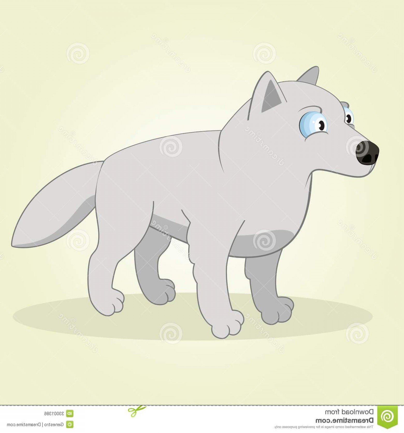 1560x1668 Royalty Free Stock Image Arctic Wolf Vector Illustration Cartoon