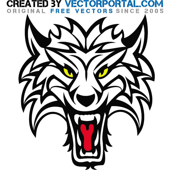 660x660 Wolf Animal Vector Art