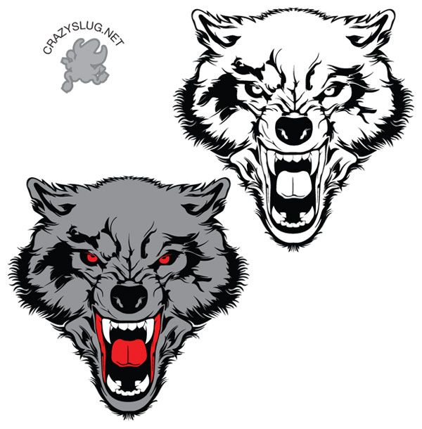 600x610 Wolf Vector Free Free Vectors Vector Free, Tribal Wolf Tattoo