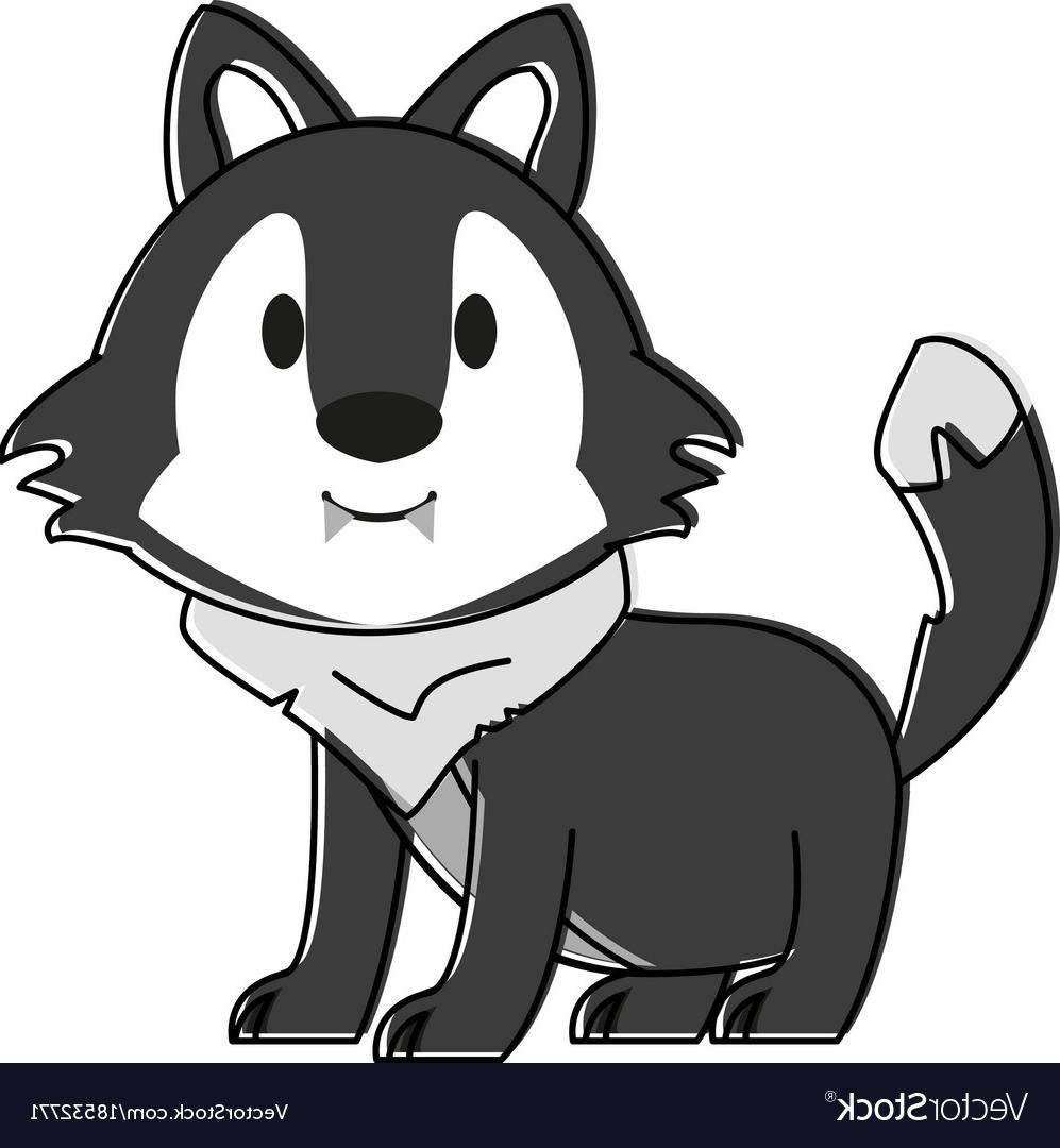 997x1080 Best Free Black And White Anime Wolf Vector Image Free Vector