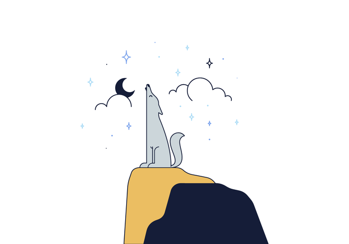 700x490 Free Wolf Vector