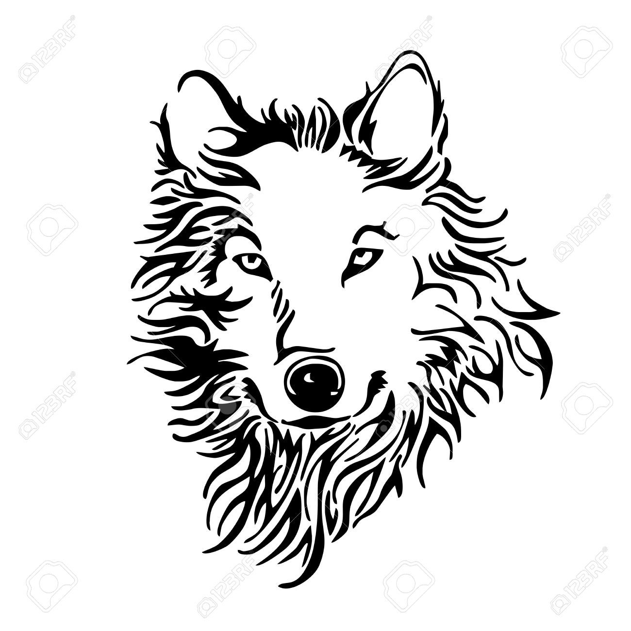 1300x1300 Grey Wolf Stock Illustrations, Cliparts And Royalty Free Grey Wolf