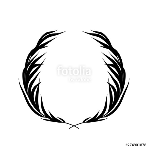 500x500 Laurel Wreath Vector Background Stock Image And Royalty Free