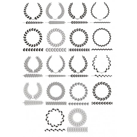 458x458 Vector Laurel Wreath Vector Art Free Vector