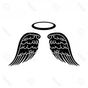 300x300 Photostock Vector Wing Halo Angel Heaven Aureole Bird Freedom