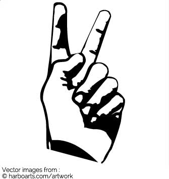 335x355 Download Handsign For Victory And Freedom