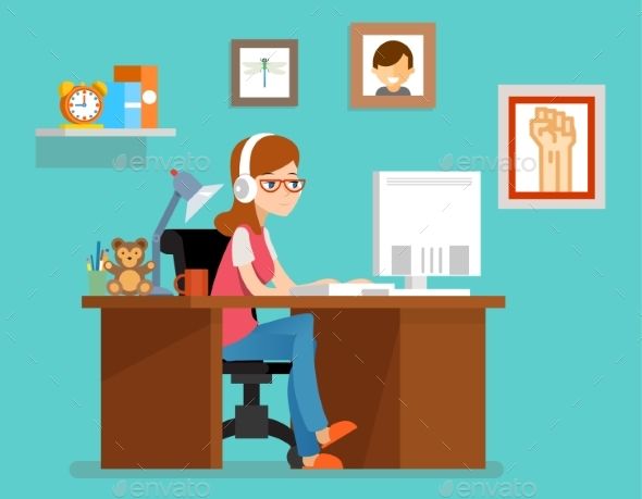 590x459 Freelance Woman Working